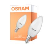 Osram Classic LED E14 Candela Ghiaccio 7.5W 806lm - 827 Bianco Molto Caldo | Sostitutiva 60W