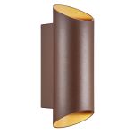 Nordlux Nico Luce Da Parete Aluminium Arrugginito Up & Down | IP54 - Adatto per 2x GU10