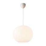 DFTP by Nordlux Navone 40 Luce Pendente Vetro e Metallo Bianca | 400mm - Adatto per E27