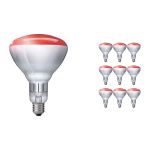 Confezione Multipack 10x Philips BR125 E27 Riflettore 250W | Infrared