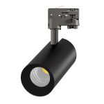 Noxion Luce A Binario LED 3 Fasi Ecowhite Aluminium Nero 30W 3210lm 36D - 840 Bianco Freddo | UGR <19