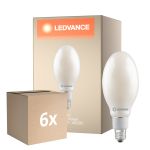 Confezione Multipack 6x Ledvance LED Bulbo HQL LED FIL V E27 38W 6000lm - 840 Bianco Freddo | Sostitutiva 125W