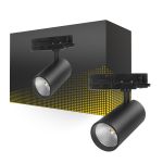Bright Choice Faretto Su Binario 3-Fase| 10W-20W-30W | 840-830-827 CCT | Nero | Dimmerabile