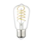 Eglo LED E27 Edison Chiara Filamento 7.3W 806lm - 827 Bianco Molto Caldo | Sostitutiva 60W