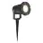 Brilliant Janko Punta Luce Aluminium Vetro Nero 3W 250lm - 830 Luce Calda -  | 90mm - IP44 - Esterni - Incl. 1x GU10