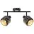 Brilliant Tyas Luce da soffitto Aluminium Metallo Nero Oro | Adatto per 2x E14