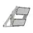 Ledvance Proiettore LED Max Radial 25 Aluminium Grigio 900W 171200lm 25d - 830 Luce Calda -  | IP66 - Simmetrico