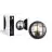 D'Lite Luce Da Parete Ecco Nero Il Giro | IP54 - Adatto per 1x E27
