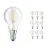 Confezione Multipack 10x Osram CLASSIC LED E14 Pera Filamento Chiara 4.2W 470lm - 927 Bianco Molto Caldo | Miglior Resa Cromatica - Dimmerabile - Sostitutiva 40W