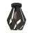 Eglo Luce da soffitto Carlton 1 Acciaio Nero Rame | IP20 - Adatto per 1x E27 