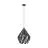 Eglo Luce Pendente Carlton 1 Acciaio Nero Argento | IP20 - Adatto per 1x E27 