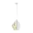 Eglo Luce Pendente Carlton 1 Acciaio Bianca Oro | IP20 - Adatto per 1x E27 