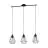 Eglo Luce Pendente Tarbes Acciaio Nero | IP20 - Adatto per 3x E27 