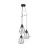 Eglo Luce Pendente Tarbes Acciaio Nero | IP20 - Adatto per 3x E27 