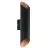 Eglo Luce Da Parete Agolada Esterni Acciaio Zincato Nero, Rame 7.4W 660lm - 830 Luce Calda - 