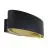 Eglo Luce Da Parete Maccacari Aluminium Acciaio Nero Oro 10W 1300lm - 830 Luce Calda -  | IP20