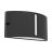 Eglo Luce Da Parete Poggiarello Nero | IP54 - Adatto per 1x E14