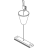 Ivela 7606-06-30 Oph.set 2m Verst.plaat 60mm zwart inclusief verstelbus