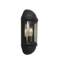 Ansell LED Luce Da Parete Latina Metà  Lanterna Nero - Adatto per E27 Fino A 42W | IP65 - Sensore Di Luce