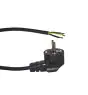 Noxion Power Cavo di alimentazione Nero - Schuko Europlug + Estremità aperte - 3m - 3 pole 0,75mm2