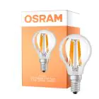 Osram LED Classic LED E14 Pera Filamento Chiara 1.2W 255lm - 827 Bianco Molto Caldo | Sostitutiva 25W