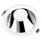 Ledvance Downlight LED Comfort Opale Aluminium 18W/15W/12W 2160lm/1800lm/1440lm 95D - 930-940 CCT | Ritaglio 200mm - IP44 - Miglior Resa Cromatica - Dali Dimmerabile