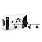 D'Lite Luce da soffitto Trop Metallo Sabbioso Nero| Adatto Per 4x GU10