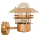 Nordlux Blokhus Luce Da Parete Rame e Vetro Rame | IP54 - Adatto per E27