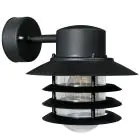 Nordlux Vejers Luce Da Parete Metallo e Vetro Nero | IP54 - Adatto per E27