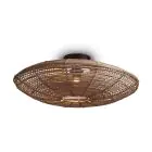 Good&Mojo Luce da soffitto Tanami Rattan Marrone | Adatto per 1x E27 