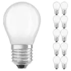 Confezione Multipack 10x Osram CLASSIC LED E27 Pera Filamento Ghiaccio 2.8W 250lm - 827 Bianco Molto Caldo | Dimmerabile - Sostitutiva 25W