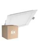 Confezione Multipack 6x Ledvance Downlight LED Slim Piazza SQ210 18W 1530lm 120D - 830 Luce Calda -  