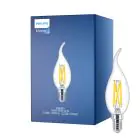 Philips MASTER LED E14 Piegato-tip Candela Filamento Chiara 3.4W 470lm - 922-927 Dim To Warm | Miglior Resa Cromatica - Dimmerabile - Sostitutiva 40W