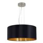 Eglo Luce Pendente Maserlo Acciaio Nichel Satinato | Adatto per 3x E27