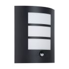 Eglo Luce Da Parete City Acciaio Nero | IP44 - Adatto per 1x E27 - Sensore Di Movimento