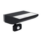 Eglo Luce Da Parete Sorronaro Aluminium Nero 10W 1000lm - 830 Luce Calda -  | IP65 - Sensore Di Movimento