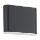 Eglo Luce Da Parete Grutti Aluminium Antracite 2W 320lm - 830-840-865 CCT | IP65
